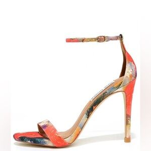 Steve Madden Women's Floral Red and Black Heels